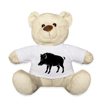 Boar - Teddy Bear - white - Front