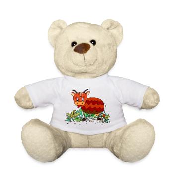 Cow - Teddy Bear - white - Front