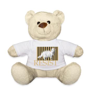 Cats punk resist naughtylonghair cat rebellious - Teddy Bear - white - Front