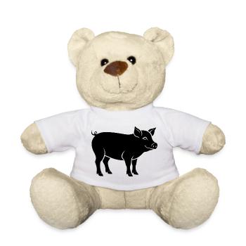 pig - Teddy Bear - white - Front