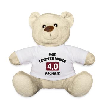 Mein-letzter-wille - Teddy - Weiß - Vorne