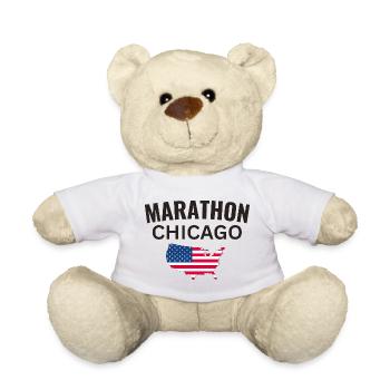 Marathon Chicago - Teddy Bear - white - Front