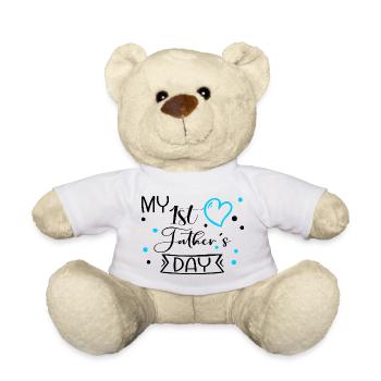 Premier bébé de la fête des pères - Nounours - blanc - Devant