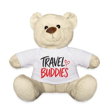 Travel Buddies Herzlogo - Teddy - Weiß - Vorne