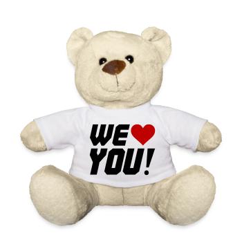 Herzkontrast Silhouette - Teddy - Weiß - Vorne