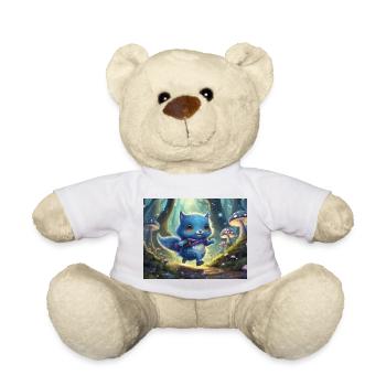 Blaues Waldkätzchen Abenteuer - Teddy - Weiß - Vorne