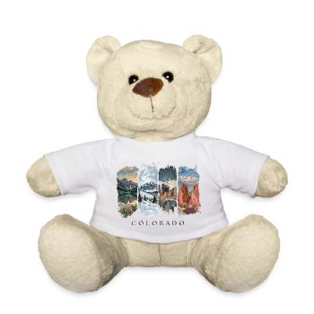 Colorado Urlaub Travel – Rocky Mountains Motiv - Teddy - Weiß - Vorne