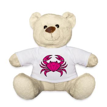 Cancer – Protection & Strength - Teddy Bear - white - Front