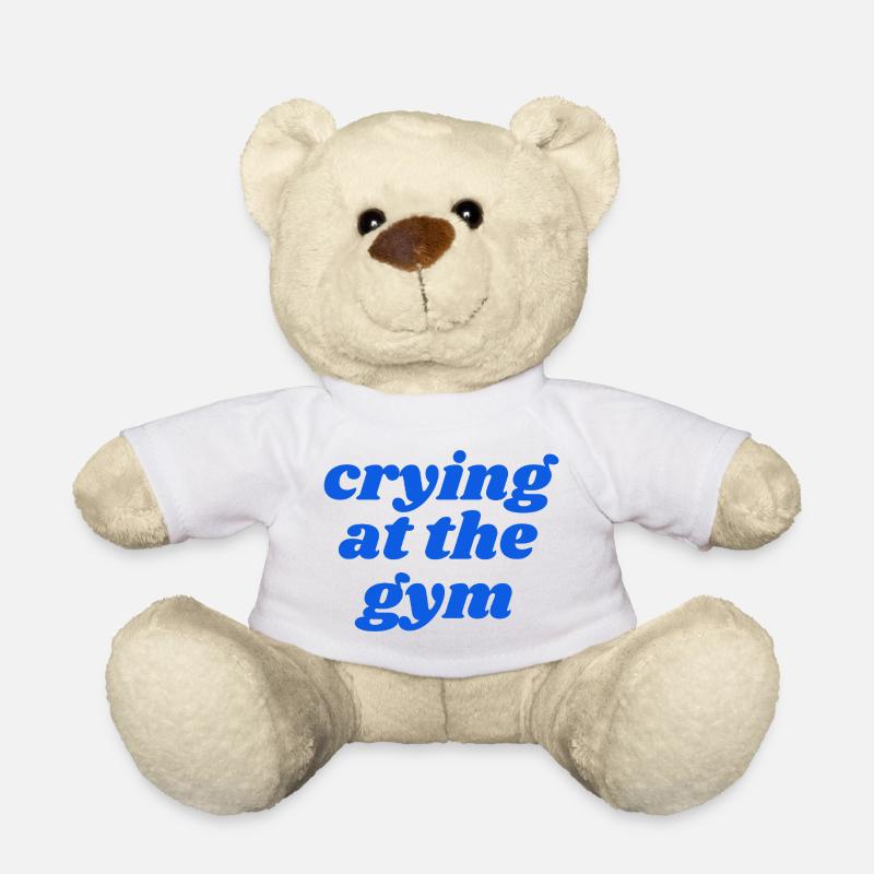 Pleurer à la salle de sport - Nounours - blanc