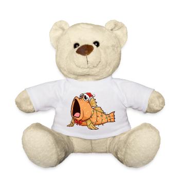 Funny Mudskipper - Christmas - Teddy Bear - white - Front