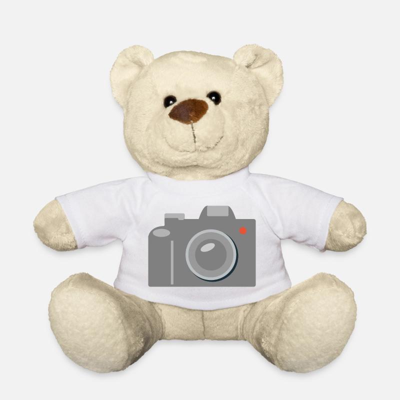 Kamera Icon Grafik Grau - Teddy - Weiß