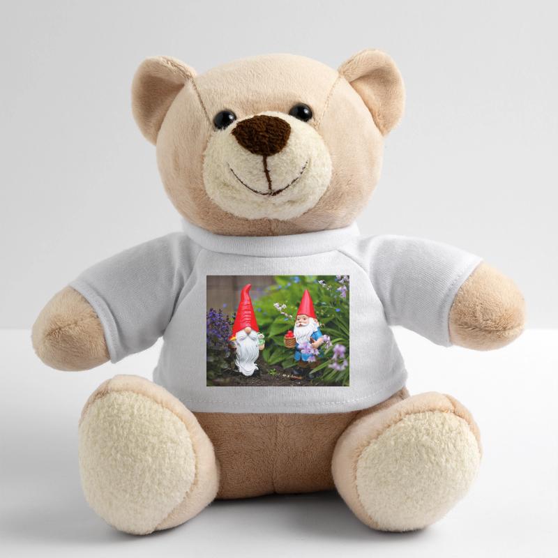 Garden Gnome Red Cap Scene Teddy Bear