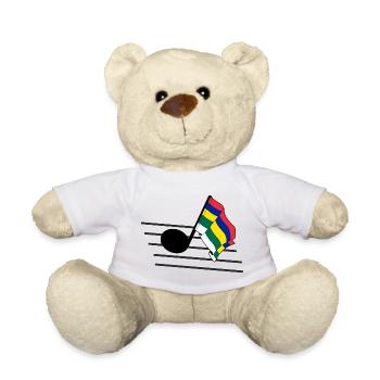 Terschelling Music Flag – Inselstimmung - Teddy - Weiß - Vorne