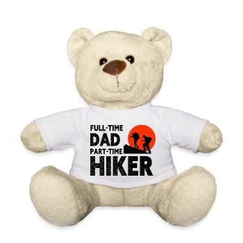 Full-Time Dad Part-Time Hiker – Dad Gift - Teddy Bear - white - Front