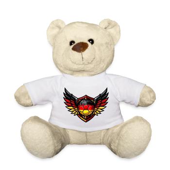 Soccer Germany Coat of Arms - Teddy Bear - white - Front