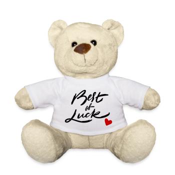 good luck - Teddy Bear - white - Front