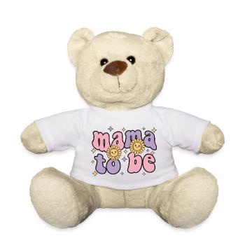 Geschlechterenthüllung: Mama wird Baby-Party-Team-Mädchen - Teddy - Weiß - Vorne