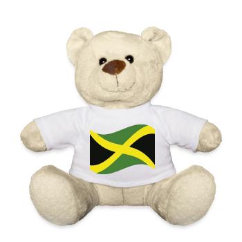 Drapeau jamaïcain - Nounours - blanc - Devant