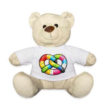Gourmet-Regenbogenbrezel - Teddy - Weiß - Vorne