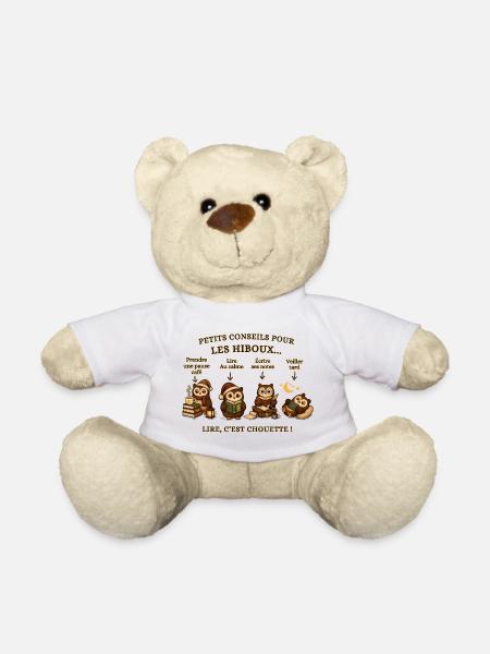 Petits hiboux: conseils pour lire - Nounours - blanc