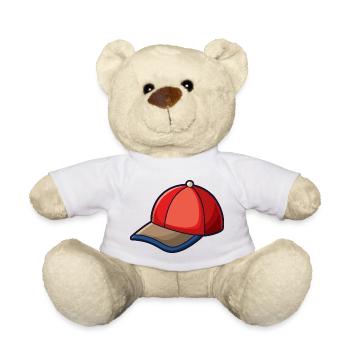 Casquette de baseball de dessins animés - Nounours - blanc - Devant
