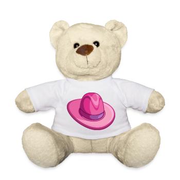 Pinker Cowboyhut - Teddy - Weiß - Vorne