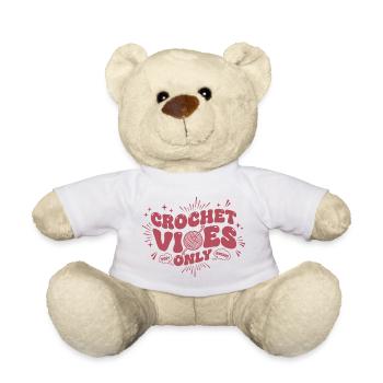 Vibrons au crochet : seulement un fil drôle pour amateurs de crochet - Nounours - blanc - Devant