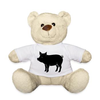 pig - Teddy Bear - white - Front
