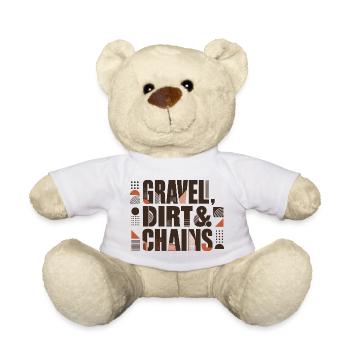 Chaînes de gravier en terre - Nounours - blanc - Devant