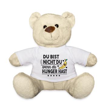 Du bist nicht du, wenn du Hunger hast - Teddy - Weiß - Vorne