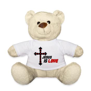 Jesus is Love - Teddy - Weiß - Vorne