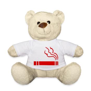Zigarette Raucherbereich - Teddy - Weiß - Vorne