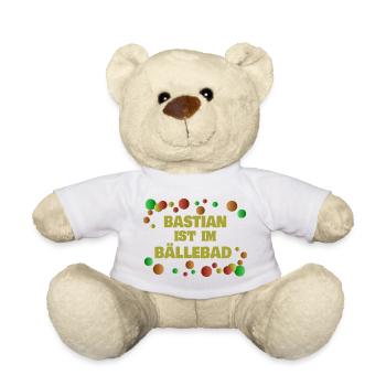 Geschenk für Ba - Teddy - Weiß - Vorne