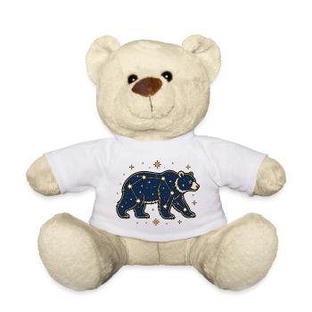 Sternbild Bär Großer Bär Astronomie Vektor Shirt - Teddy - Weiß - Vorne