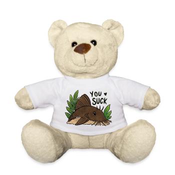 Plecko Meme Du bist schlecht - Teddy - Weiß - Vorne