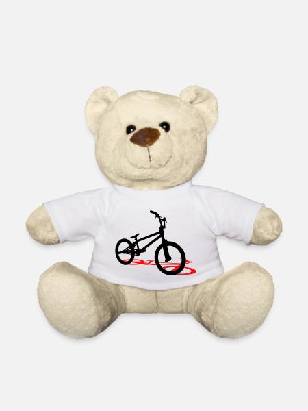 bmx bicycle - Teddy Bear - white