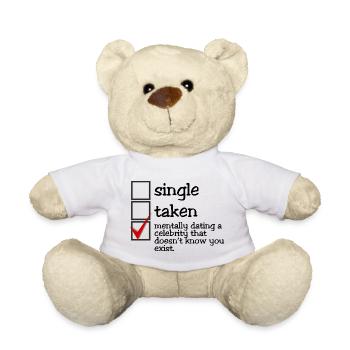 Mentally dating a celebrity - Teddy Bear - white - Front