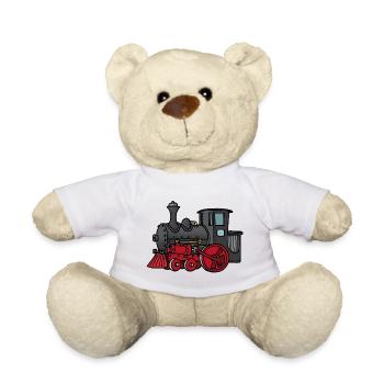 Kleine Lok - Teddy - Weiß - Vorne