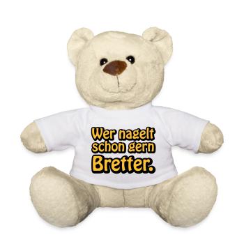 Wer nagelt schon gern Bretter | ficken | poppen - Nounours - blanc - Devant