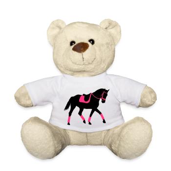 Dressage, cavalier de dressage, Horse - Nounours - blanc - Devant