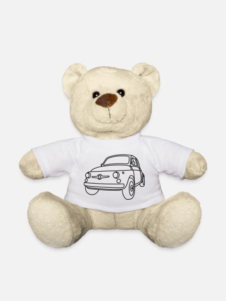 500 Classico – Italien Oldtimer Kult Shirt - Teddy - Weiß