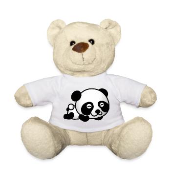 Panda Heureux - Nounours - blanc - Devant