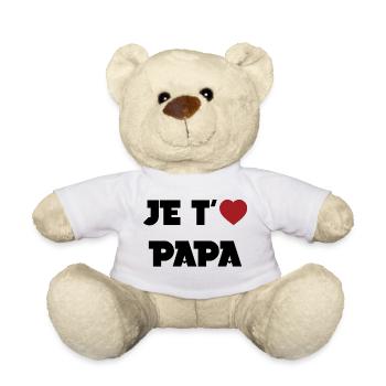 I love you Dad - Teddy Bear - white - Front