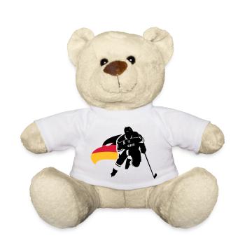 DEUTSCHLAND EISHOCKEY GER STÜRMER MIT ADLERKOPF - Teddy - Weiß - Vorne