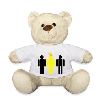the king 3c - Teddy Bear - white - Front