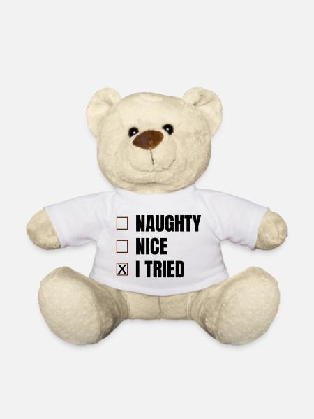 Weihnachten - Teddy - Weiß