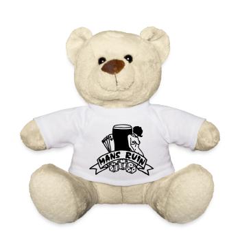 1 colour - mans ruin pin up girl sex drugs rock n - Teddy - Weiß - Vorne