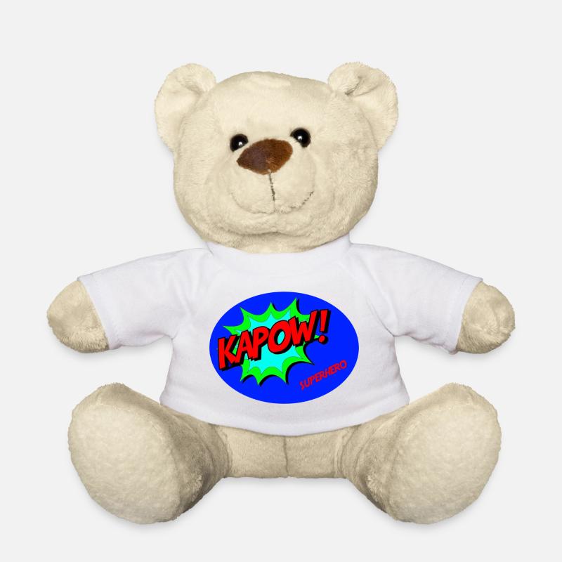 Superhero (Superheld) - Teddy - Weiß