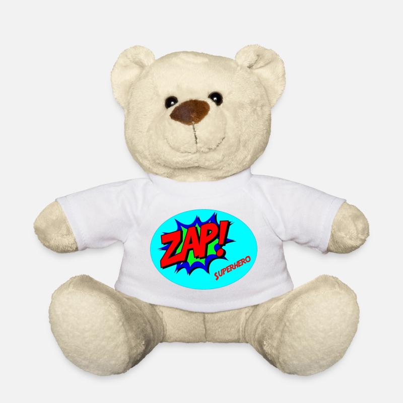 Superhero (Superheld) - Teddy - Weiß