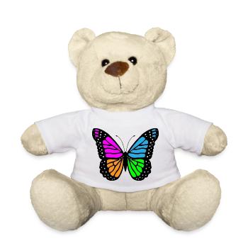 Papillon papillon - Nounours - blanc - Devant